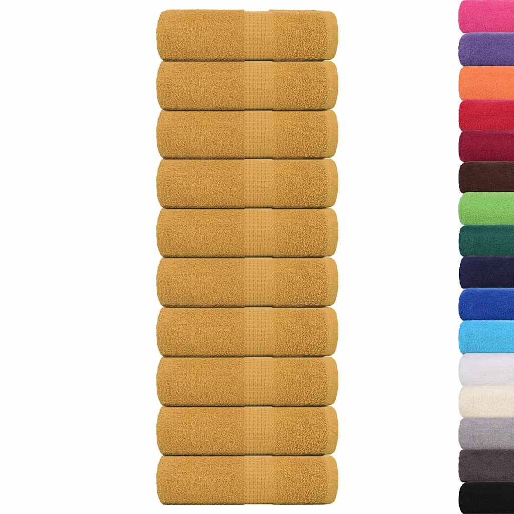 Asciugamani per ospiti FROGN 10 pz Oro 30x50 cm 360 g/m²