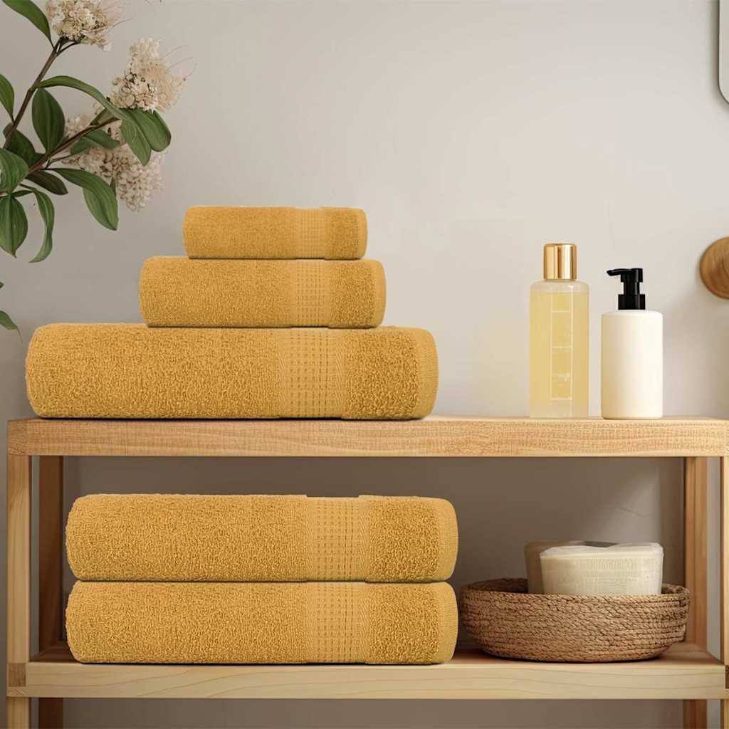Asciugamani FROGN 10 pz Oro 50x100 cm 360 g/m²