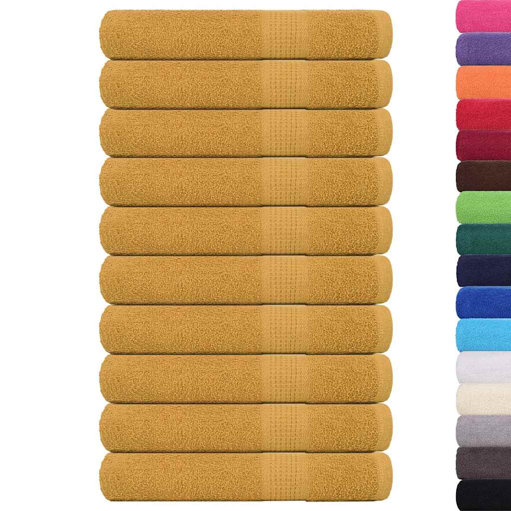 Asciugamani per sauna FROGN 10 pezzi Oro 80x200 cm 360 g/m²