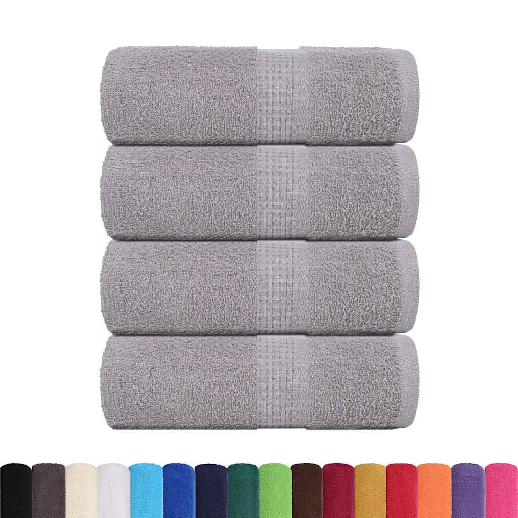 Asciugamani per ospiti FROGN 4 pz Grigio 30x50 cm 360 g/m²