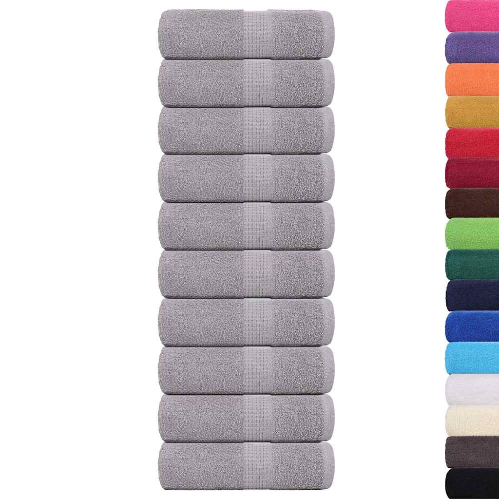 Asciugamani per ospiti FROGN 10 pz Grigio 30x50 cm 360 g/m²