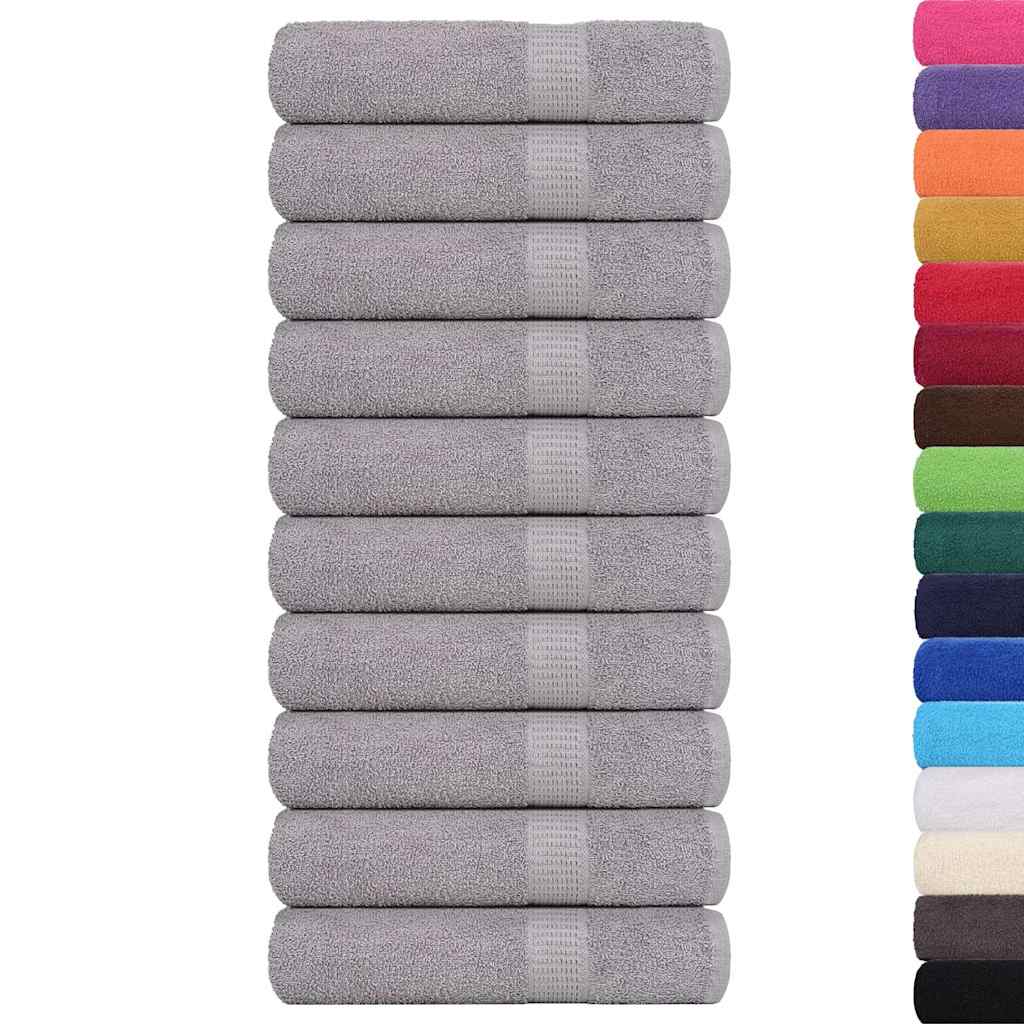 Asciugamani FROGN 10 pz Grigio 50x100 cm 360 g/m²