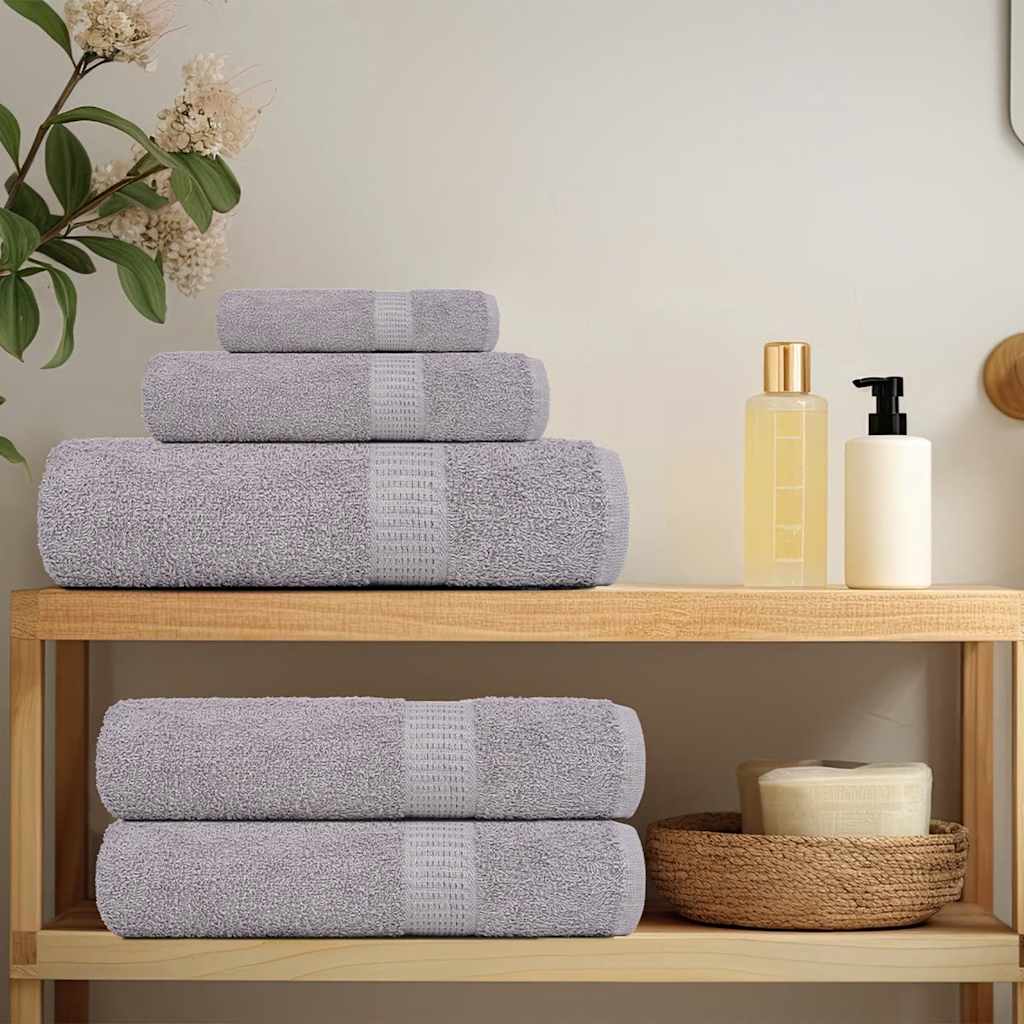 Asciugamani da doccia FROGN 2 pz Grigio 70x140 cm 360 g/m²