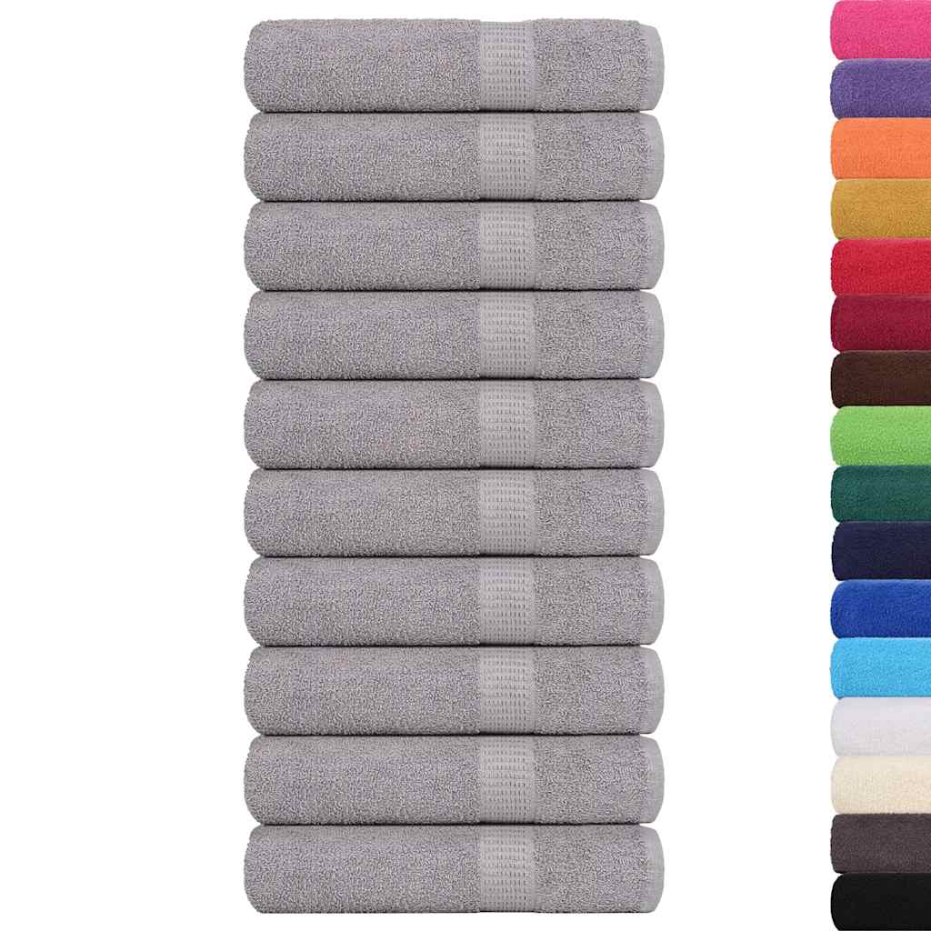 Asciugamani da doccia FROGN 10 pz Grigio 70x140 cm 360 g/m²