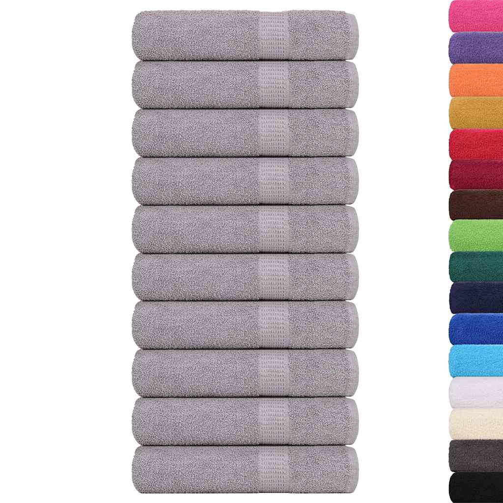 Asciugamani da bagno FROGN 10 pz Grigio 100x150 cm 360 g/m²