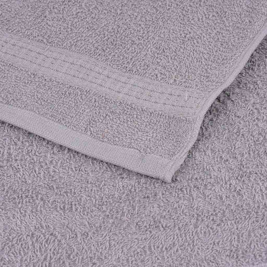 Asciugamani da bagno FROGN 10 pz Grigio 100x150 cm 360 g/m²