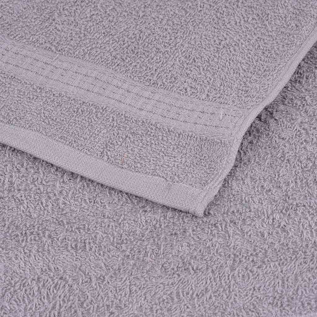 Asciugamani per sauna FROGN 10 pz Grigio 80x200 cm 360 g/m²