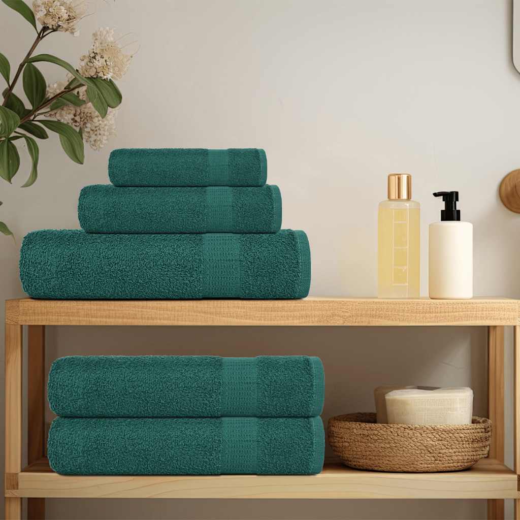 Asciugamani per sauna FROGN 2 pezzi Verde 80x200 cm 360 g/m²