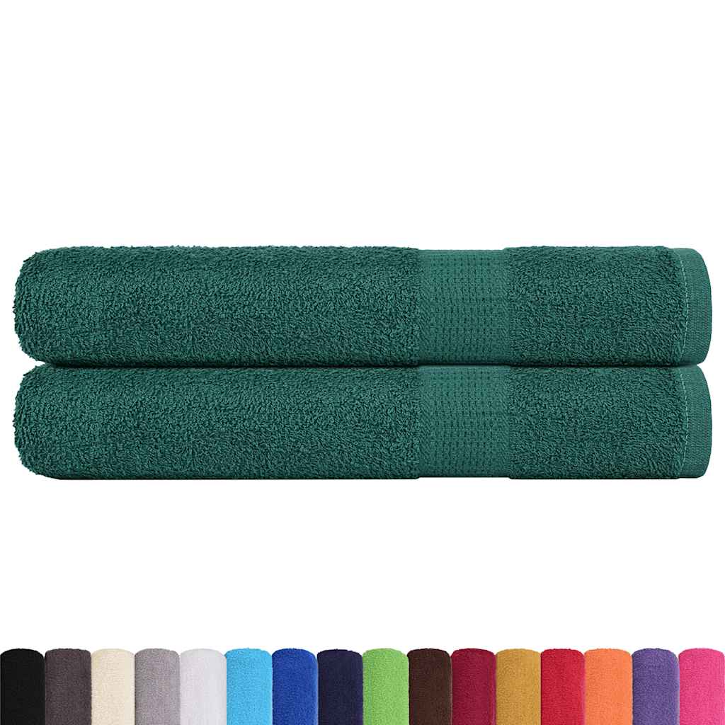Asciugamani FROGN 2 pz Verde 100x200 cm 360 g/m²