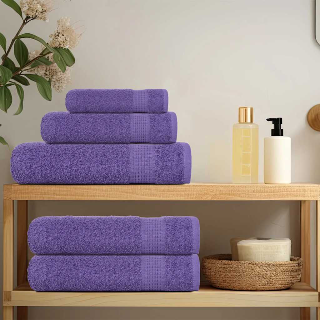 Asciugamani FROGN 2 pz Viola 30x30 cm 360 g/m²