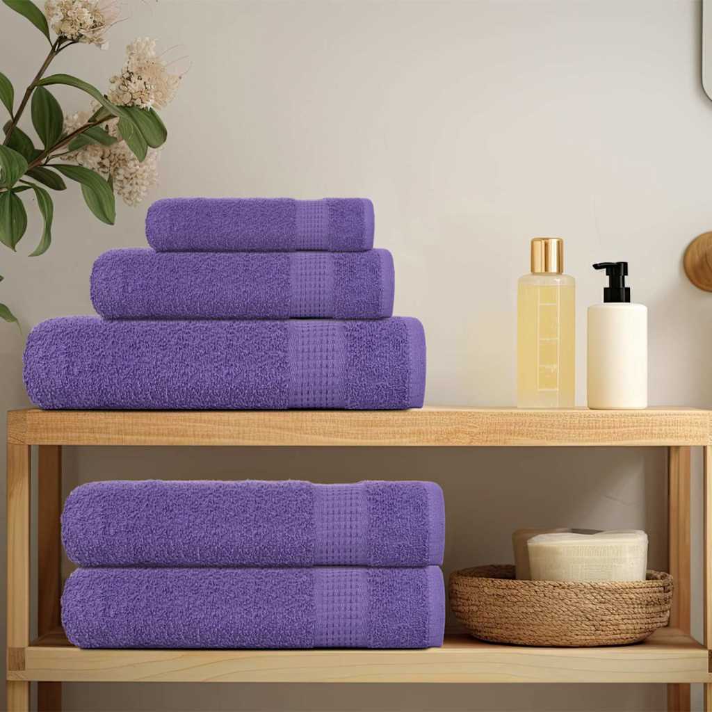 Asciugamani per ospiti FROGN 4 pz Viola 30x50 cm 360 g/m²
