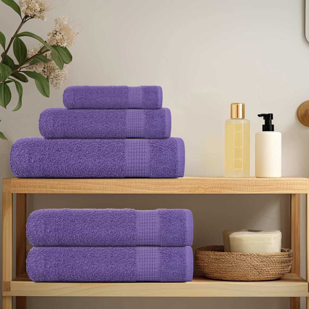 Asciugamani da bagno FROGN 10 pz Viola 100x150 cm 360 g/m²