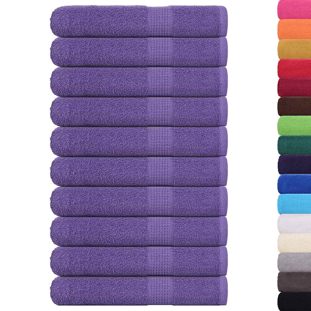 Asciugamani per sauna FROGN 10 pezzi Viola 80x200 cm 360 g/m²