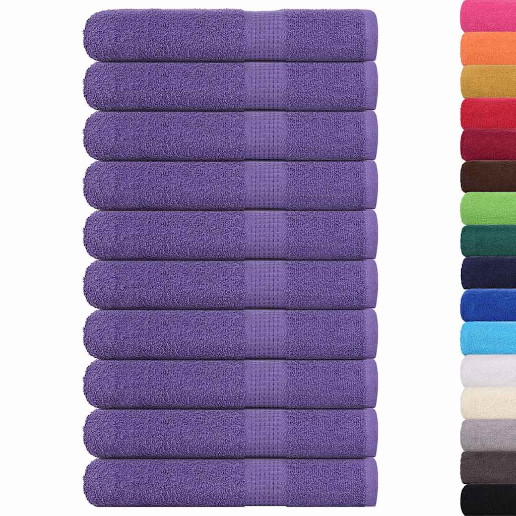 Asciugamani FROGN 10 pz Viola 100x200 cm 360 g/m²