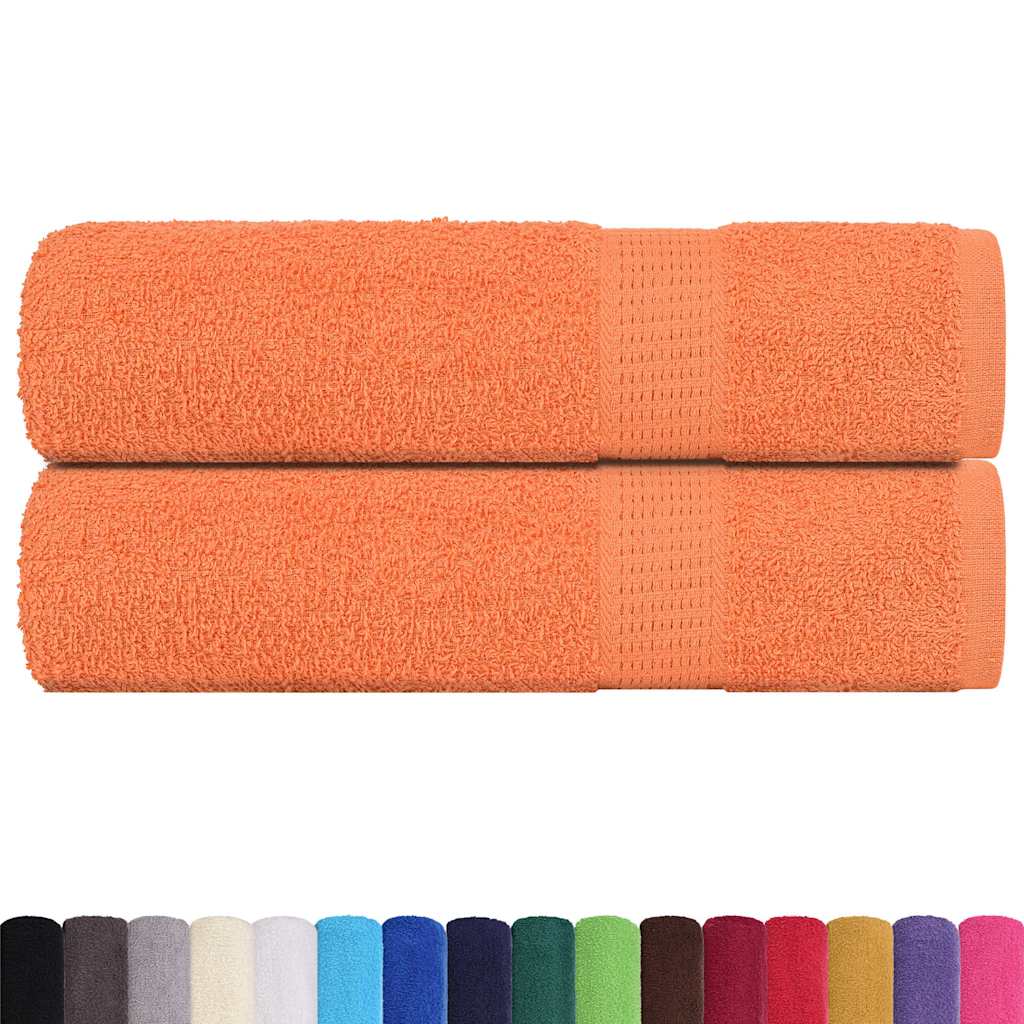 Asciugamani da Doccia FROGN 2 pz Arancione 70x140 cm 360 g/m²
