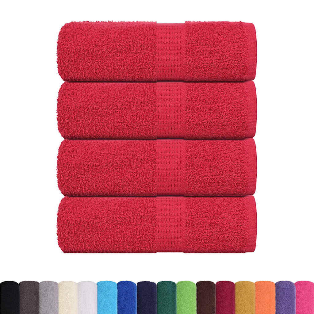 Asciugamani FROGN 4 pz Rosso 30x30 cm 360 g/m²