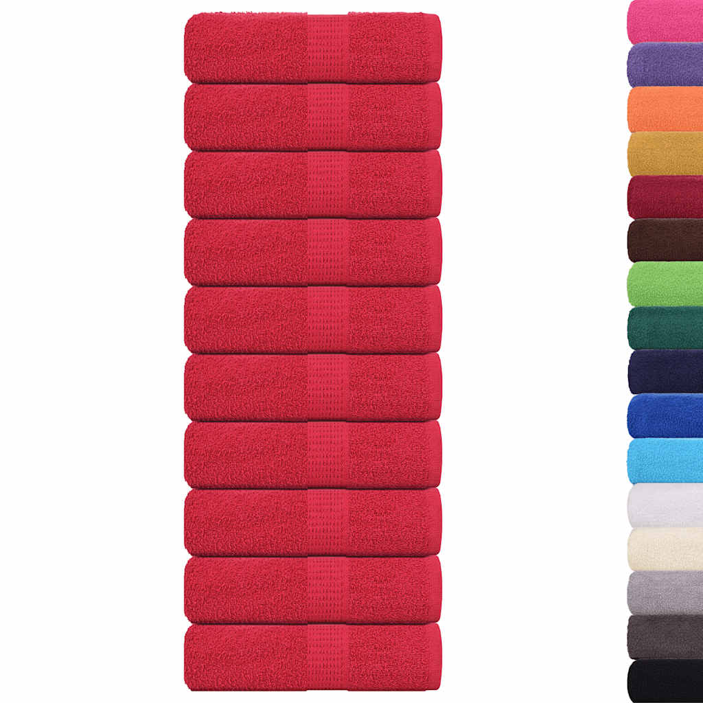 Asciugamani FROGN 10 pz Rosso 30x30 cm 360 g/m²
