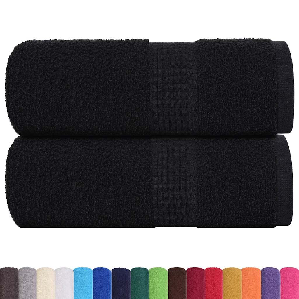 Asciugamani FROGN 2 pz Nero 30x30 cm 360 g/m²
