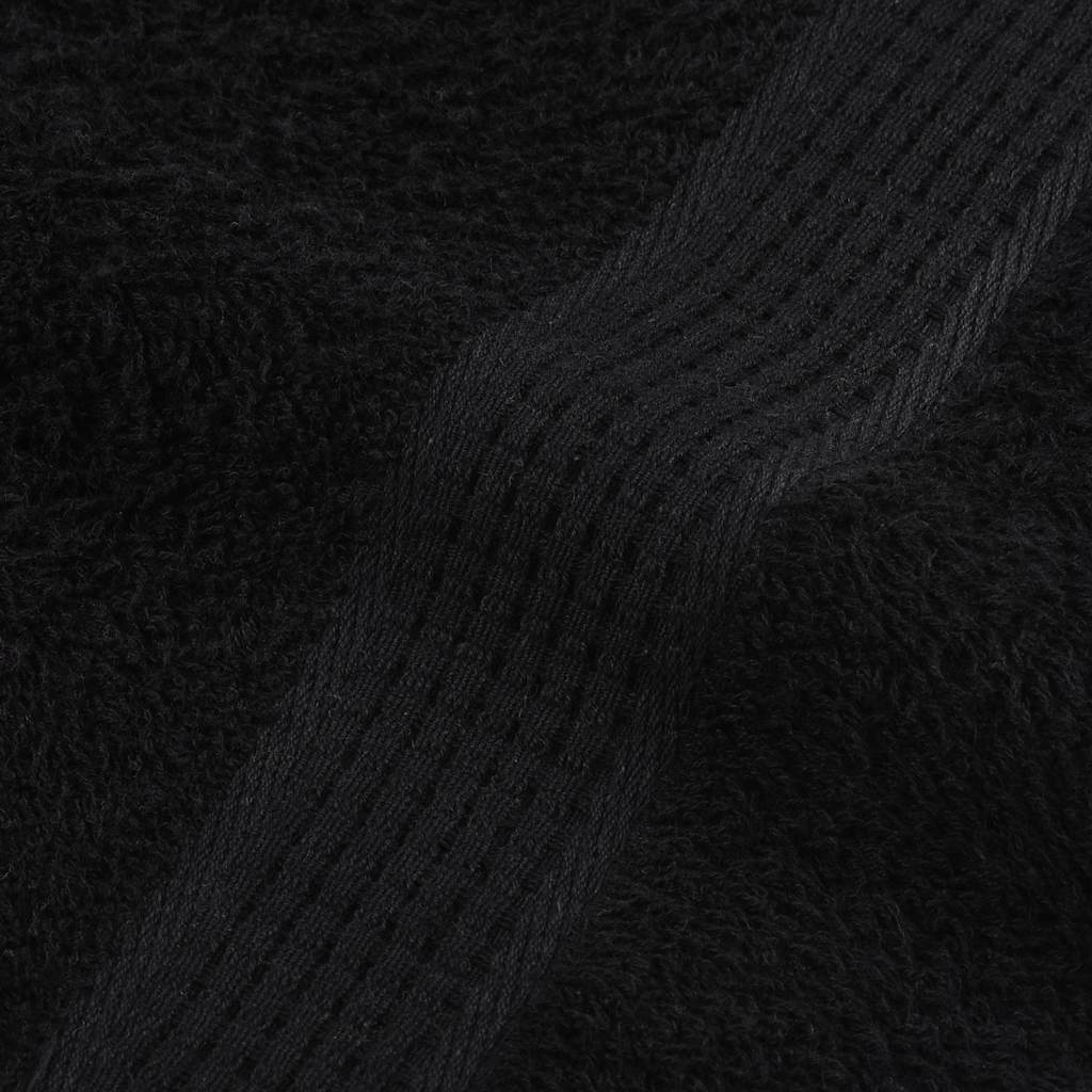 Asciugamani FROGN 2 pz Nero 50x100 cm 360 g/m²