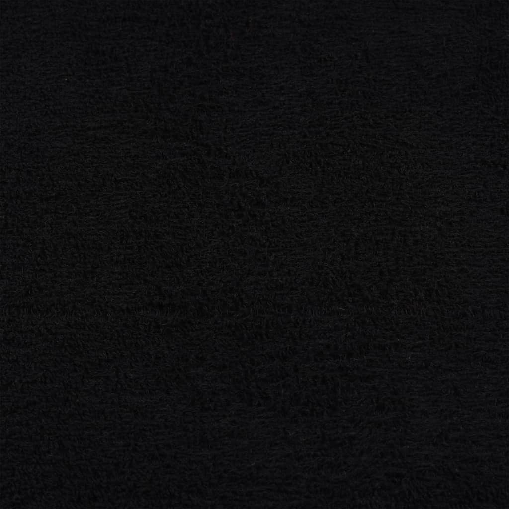 Asciugamani FROGN 4 pz Nero 50x100 cm 360 g/m²