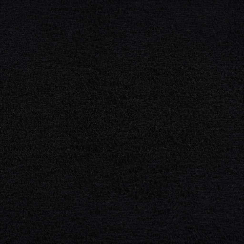 Asciugamani da bagno FROGN 2 pz Nero 100x150 cm 360 g/m²
