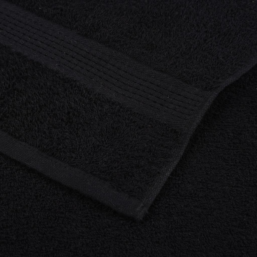 Asciugamani da bagno FROGN 2 pz Nero 100x150 cm 360 g/m²