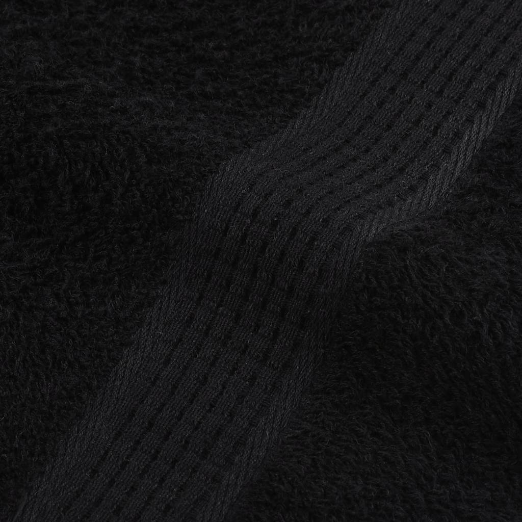 Asciugamani da bagno FROGN 2 pz Nero 100x150 cm 360 g/m²