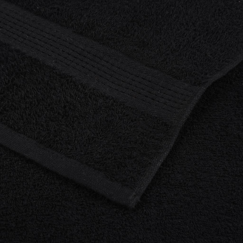 Asciugamani da bagno FROGN 4 pz Nero 100x150 cm 360 g/m²