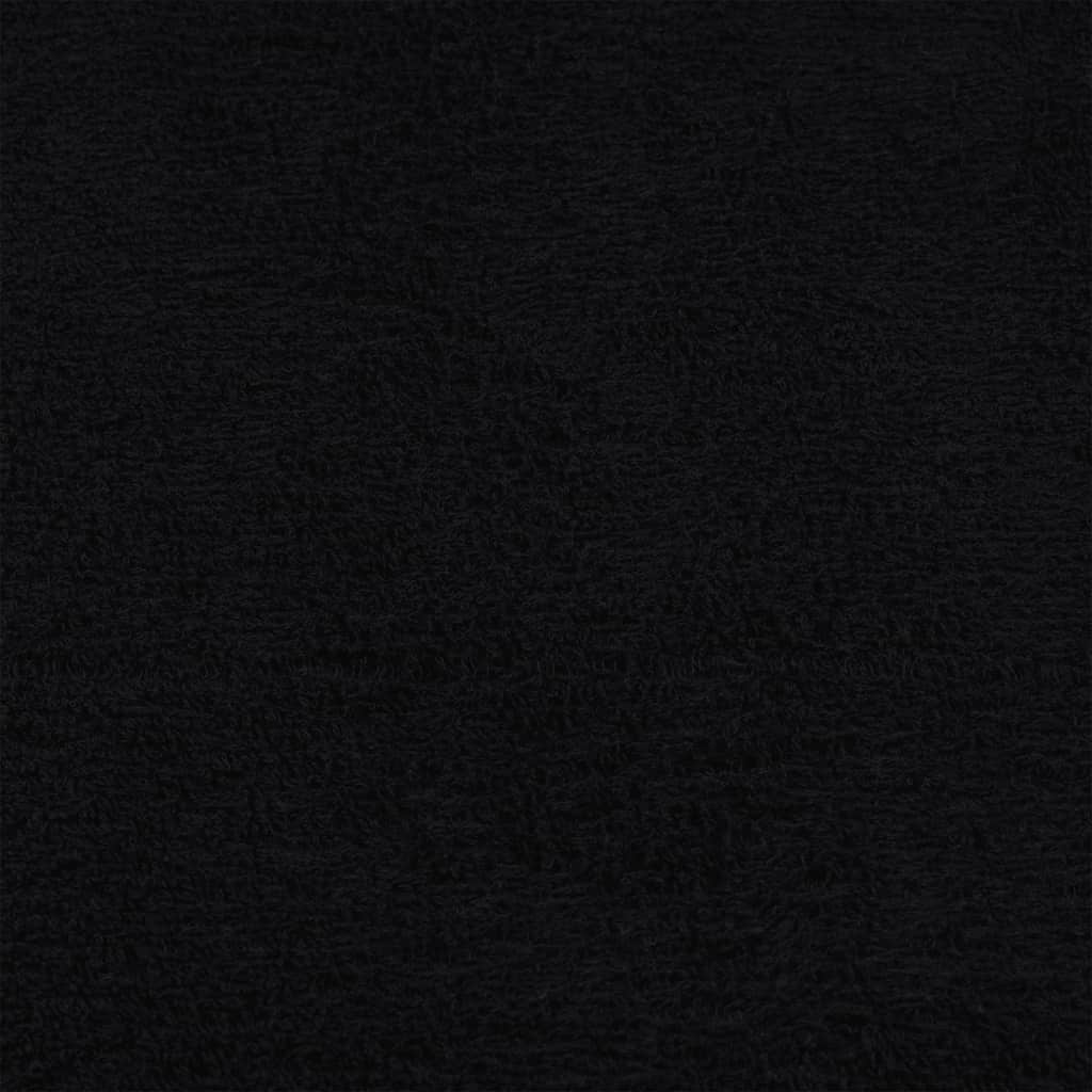 Asciugamani per sauna FROGN 4 pezzi Nero 80x200 cm 360 g/m²