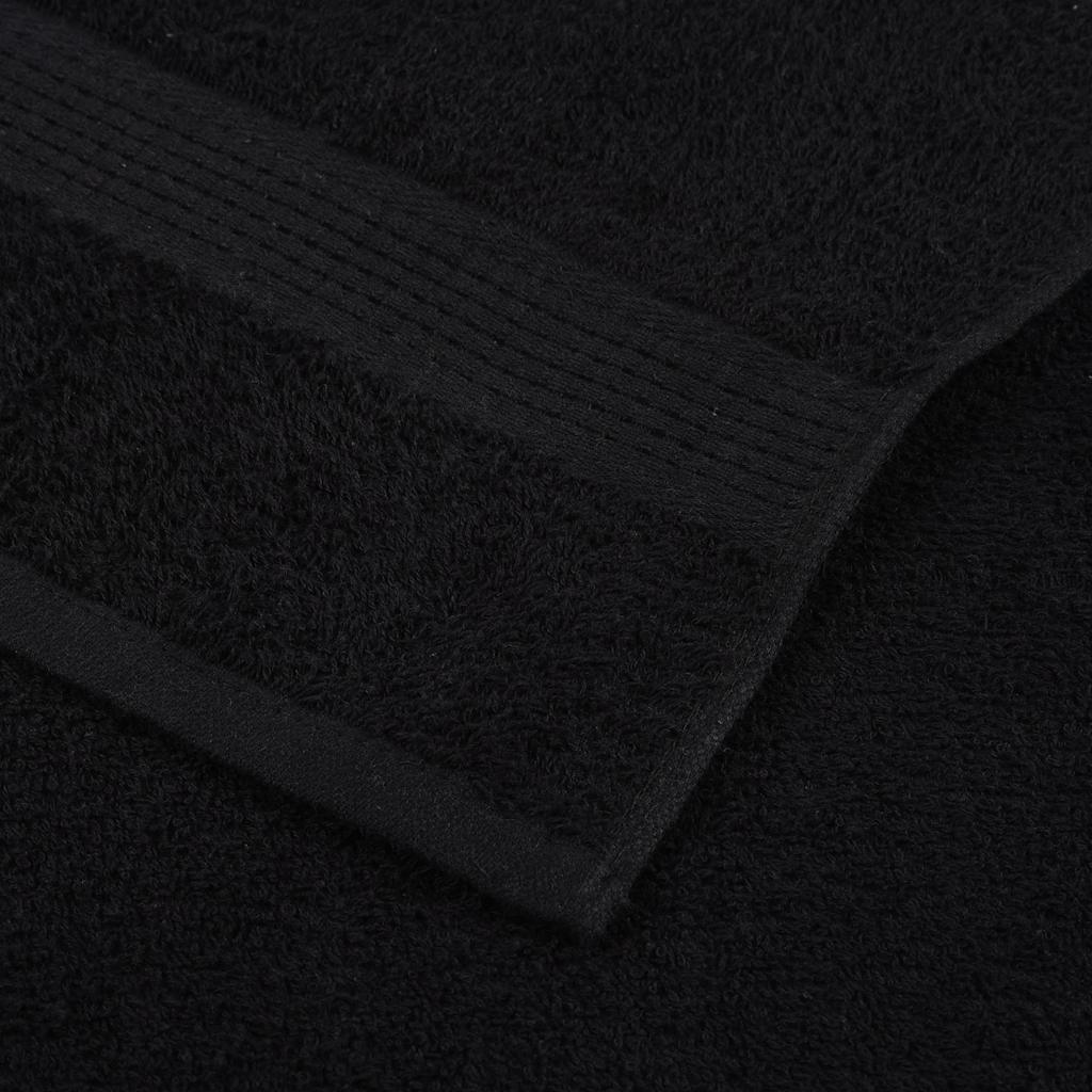 Asciugamani FROGN 2 pz Nero 100x200 cm 360 g/m²