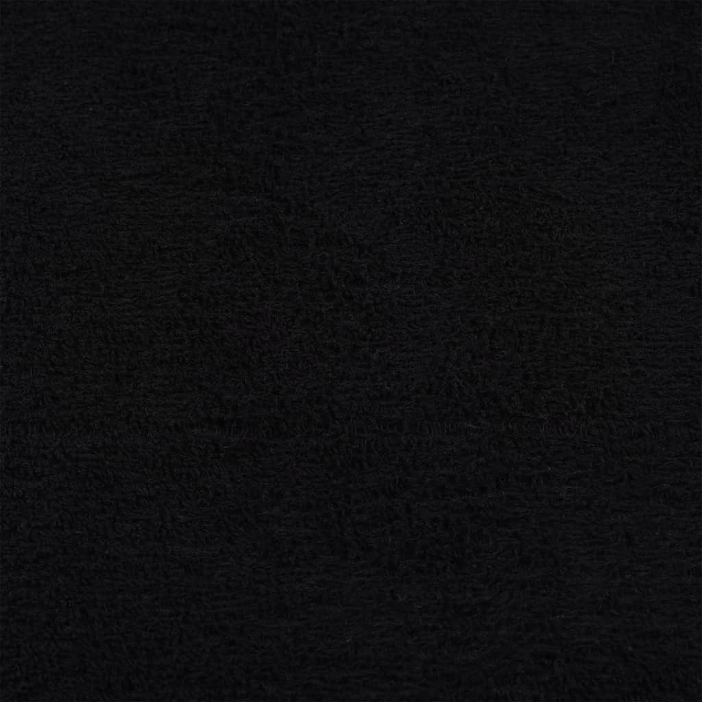 Asciugamani FROGN 10 pz Nero 100x200 cm 360 g/m²