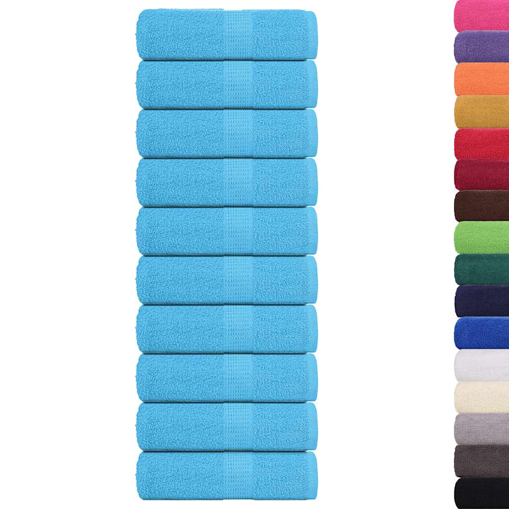 Asciugamani per ospiti FROGN 10 pz Turchese 30x50 cm 360 g/m²