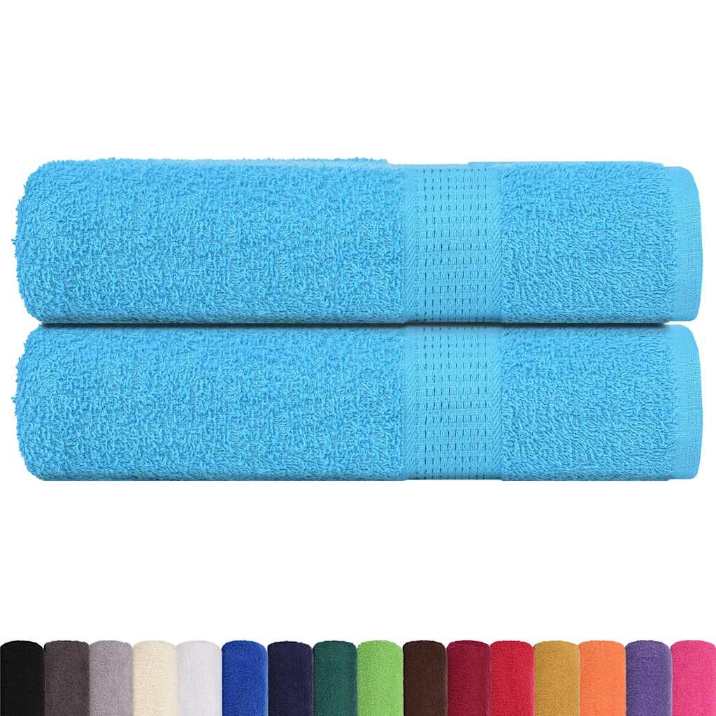 Asciugamani da doccia FROGN 2 pz Turchese 70x140 cm 360 g/m²