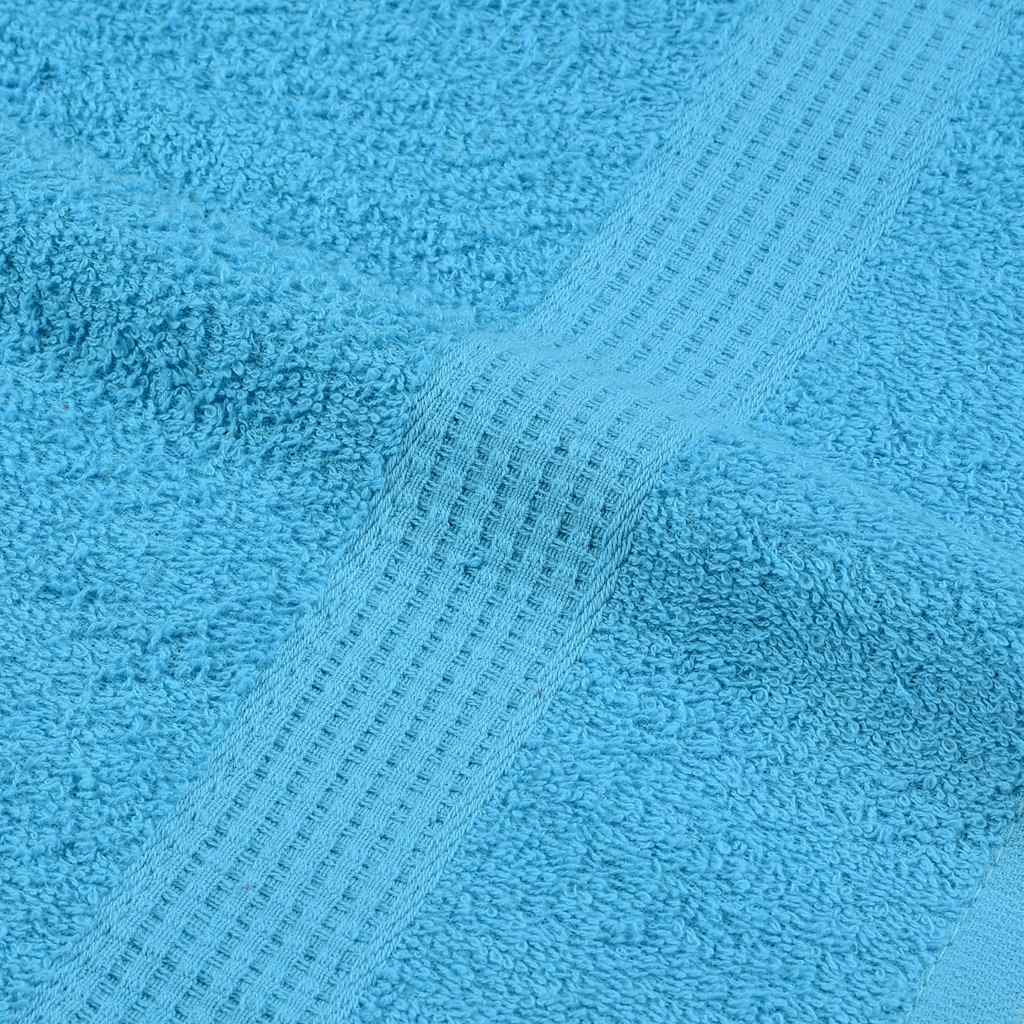Asciugamani da bagno FROGN 10 pz Turchese 100x150 cm 360 g/m²