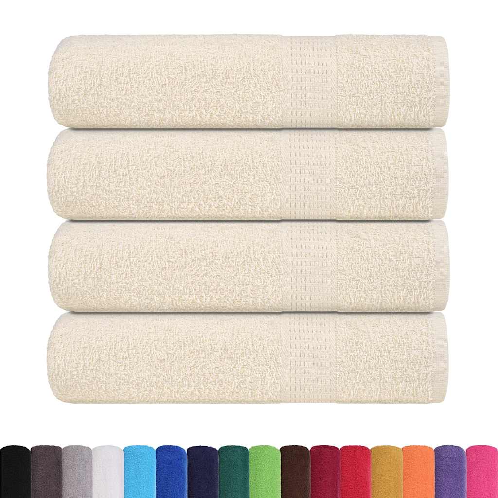 Asciugamani da bagno FROGN 4 pz Crema 100x150 cm 360 g/m²