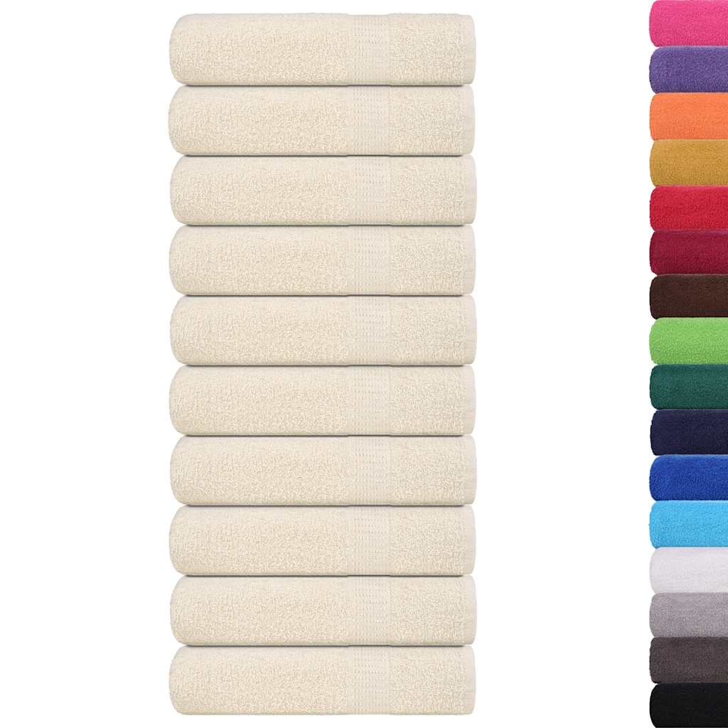 Asciugamani da bagno FROGN 10 pz Crema 100x150 cm 360 g/m²