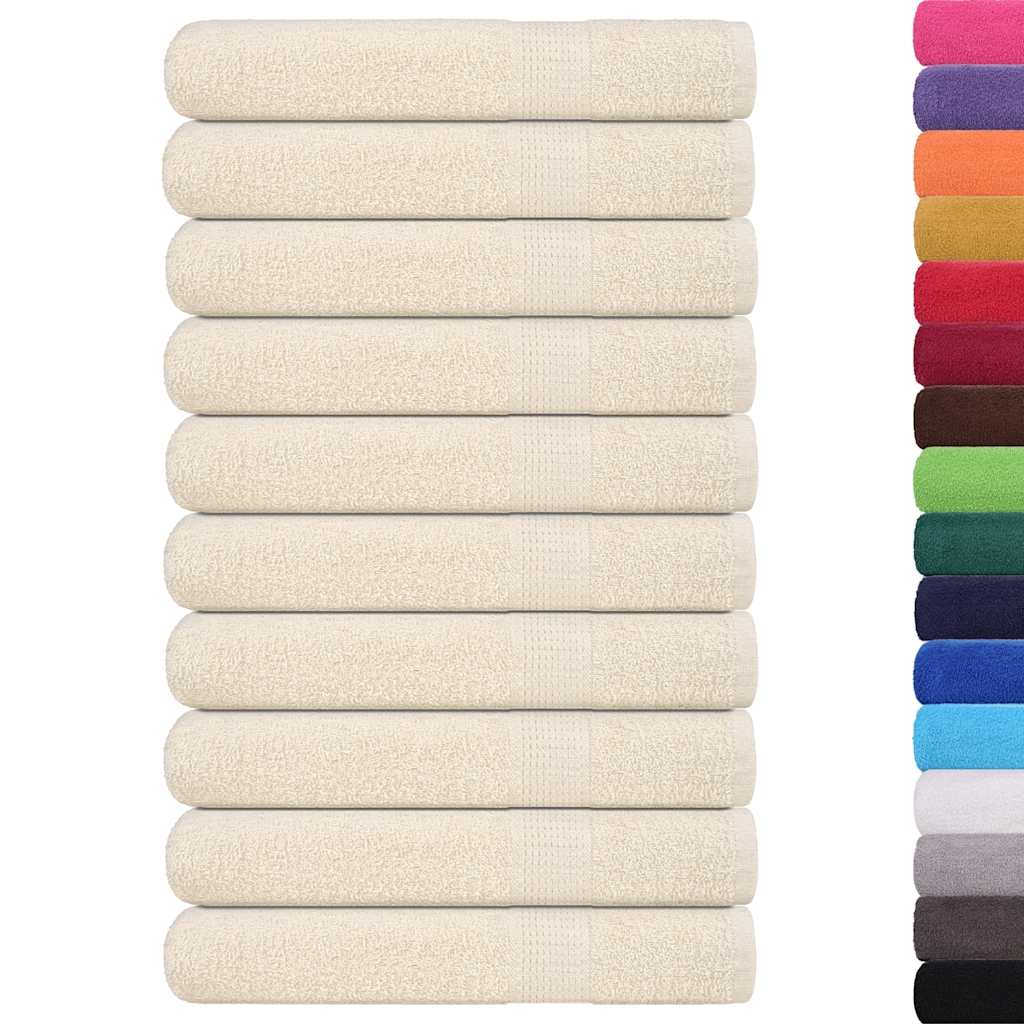 Asciugamani per sauna FROGN 10 pezzi Crema 80x200 cm 360 g/m²