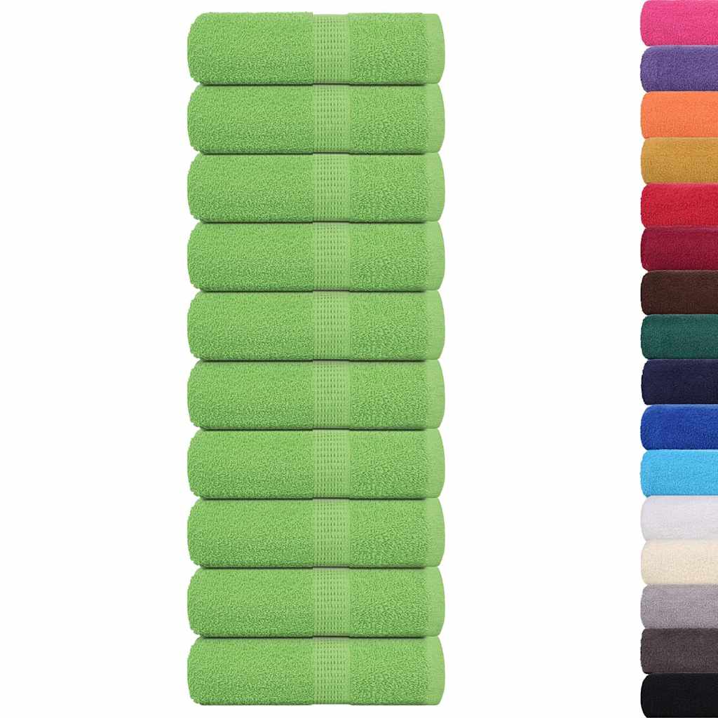 Asciugamani FROGN 10 pz Verde Mela 30x30 cm 360 g/m²