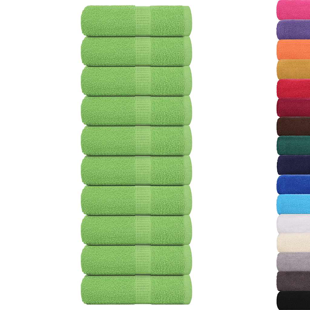 Asciugamani per ospiti FROGN 10 pz Verde mela 30x50 cm 360 g/m²