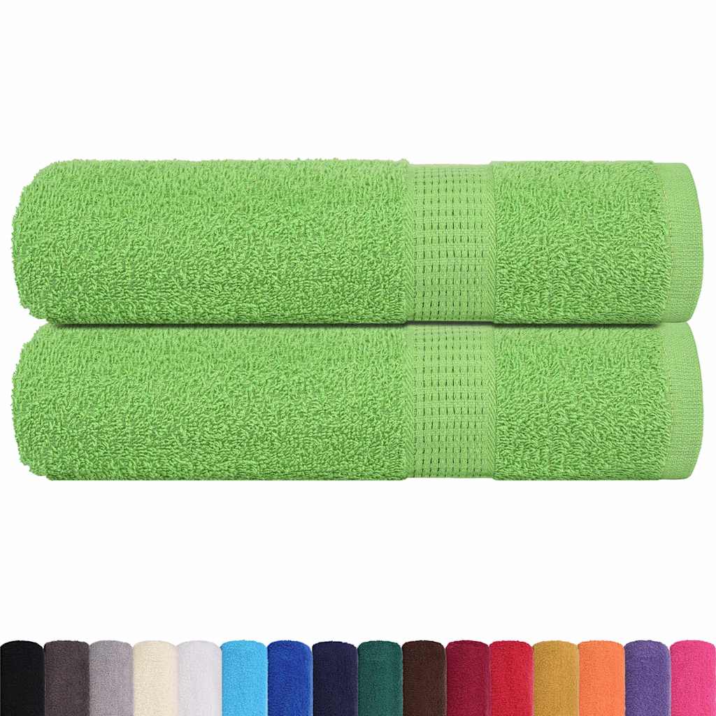 Asciugamani FROGN 2 pz Verde Mela 50x100 cm 360 g/m²