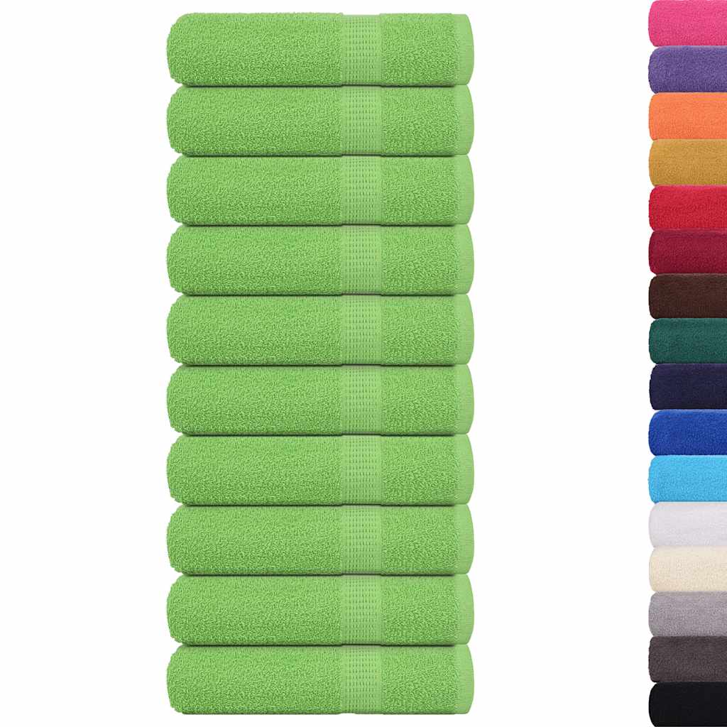 Asciugamani da doccia FROGN 10 pz Verde mela 70x140 cm 360 g/m²