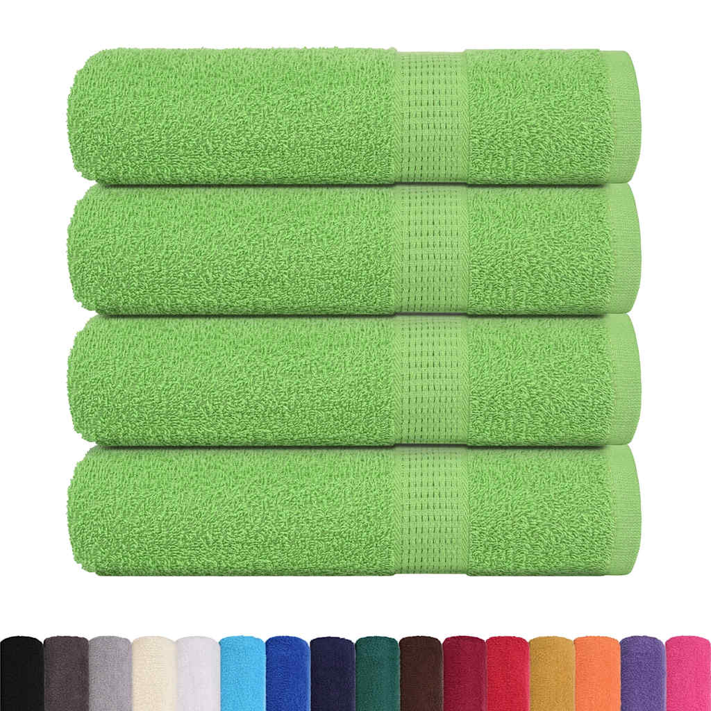 Asciugamani da bagno FROGN 4 pz Verde mela 100x150 cm 360 g/m²