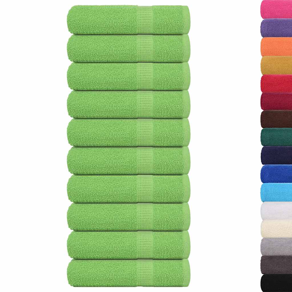 Asciugamani da bagno FROGN 10 pz Verde mela 100x150 cm 360 g/m²