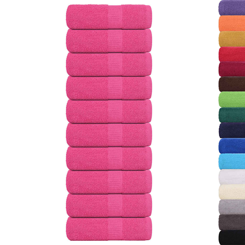 Asciugamani da bagno FROGN 10 pz Rosa 30x30 cm 360 g/m²