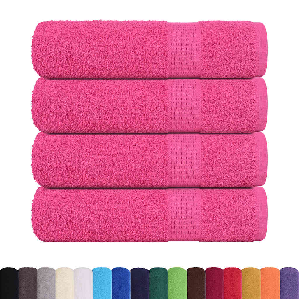Asciugamani FROGN 4 pz Rosa 50x100 cm 360 g/m²