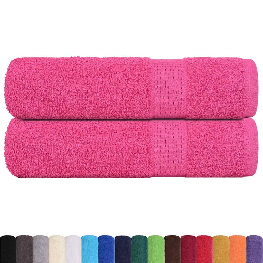 Asciugamani da Doccia FROGN 2 pz Rosa 70x140 cm 360 g/m²