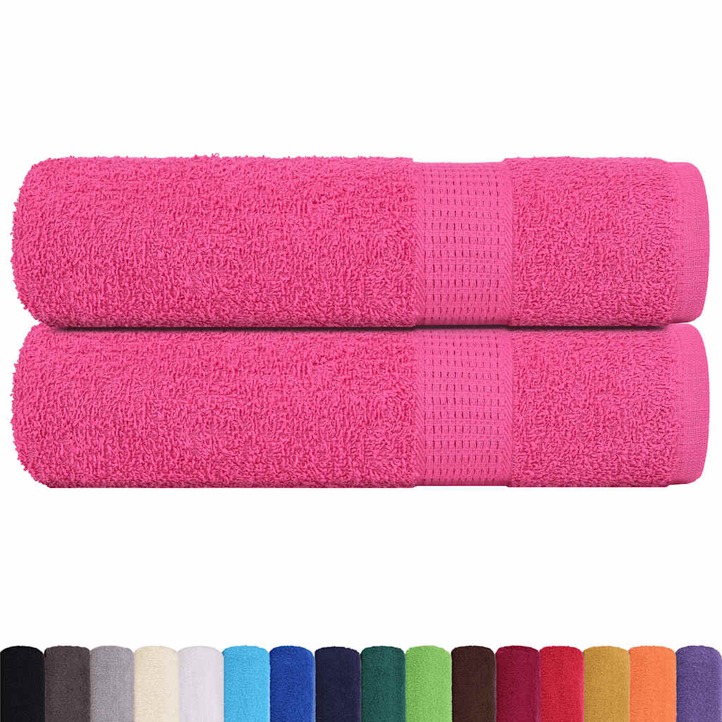 Asciugamani da bagno FROGN 2 pz Rosa 100x150 cm 360 g/m²