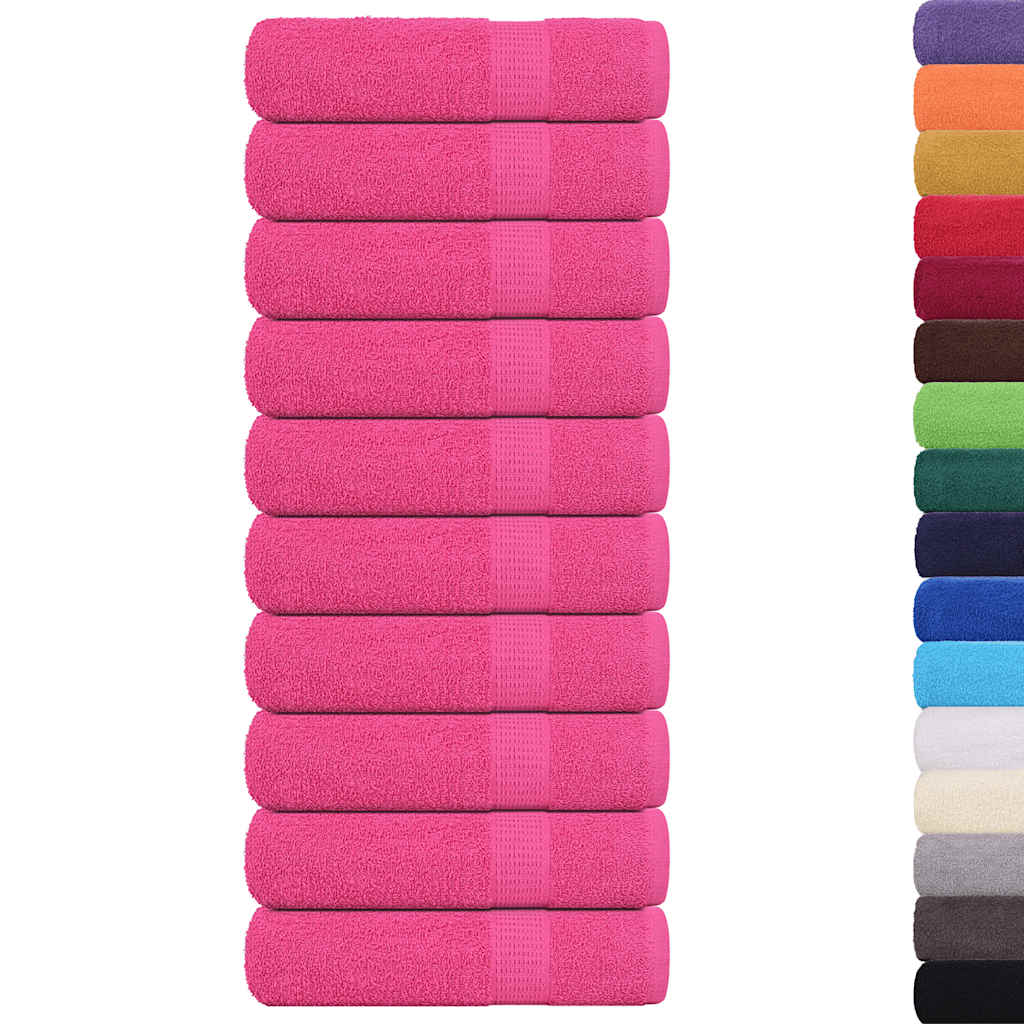 Asciugamani da bagno FROGN 10 pz Rosa 100x150 cm 360 g/m²