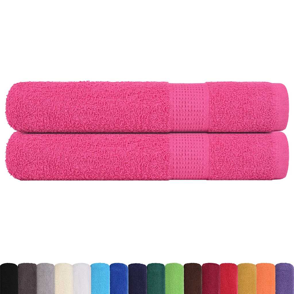 Asciugamani FROGN 2 pz Rosa 100x200 cm 360 g/m²