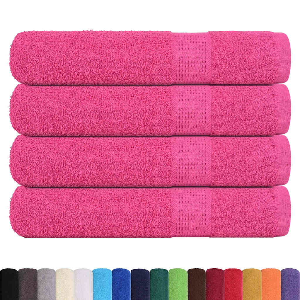 Asciugamani FROGN 4 pz Rosa 100x200 cm 360 g/m²